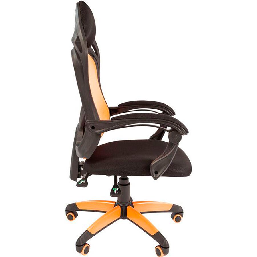 Игровое кресло Chairman Game 12 Black/Orange, ткань, черный/оранжевый - фото 2