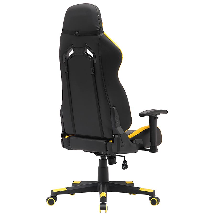Игровое кресло VMMGame Astral Yellow, искусственная кожа, черный/желтый - фото 4