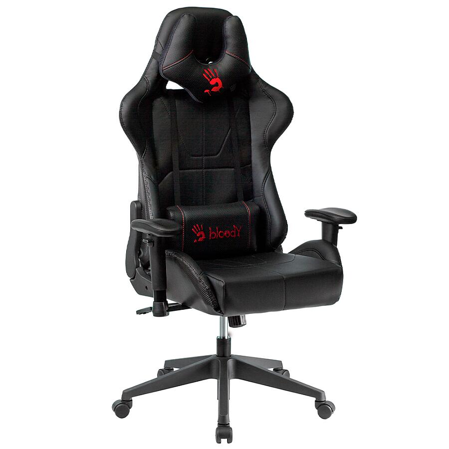 Игровое кресло A4Tech Bloody GC-500, искусственная кожа, черный - фото 1