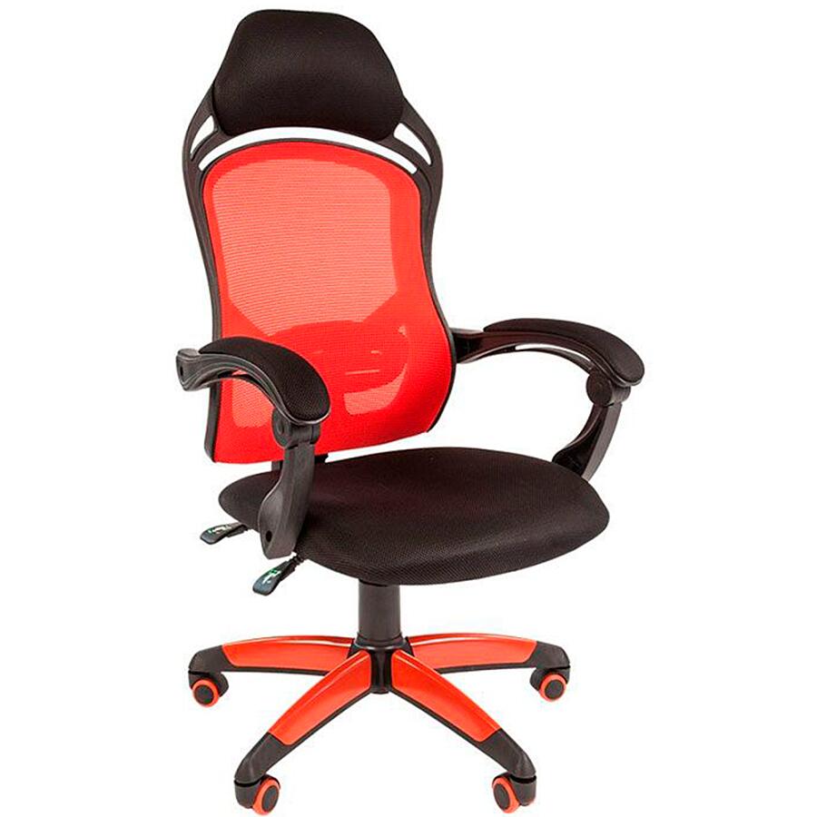 Игровое кресло Chairman Game 12 Black/Red, ткань, черный/красный - фото 3