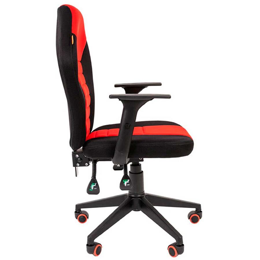 Игровое кресло Chairman Game 8 Black/Red, ткань, черный/красный - фото 3