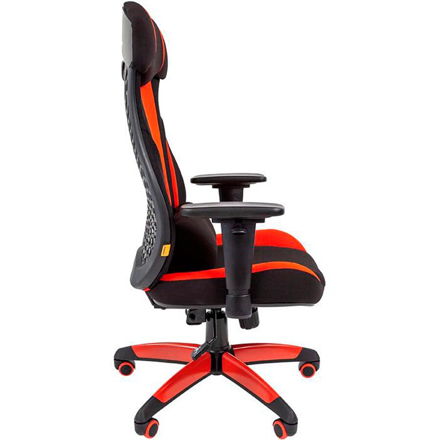 Игровое кресло Chairman Game 14 Black/Red, ткань, черный/красный - фото 3