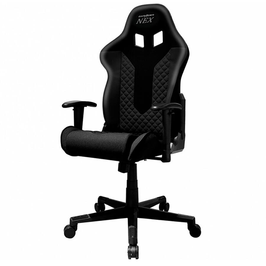 Игровое кресло DXRacer NEX EC/OK01/N, черный, ткань/экокожа - фото 3