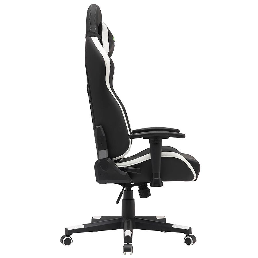 Игровое кресло VMMGame Astral White, искусственная кожа, черный/белый - фото 3