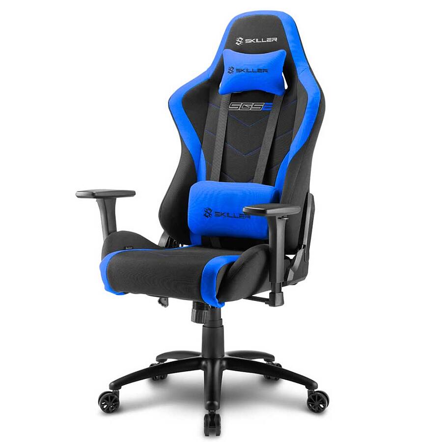 Игровое кресло Sharkoon Shark SKILLER SGS2 Blue, ткань, черный/синий - фото 1