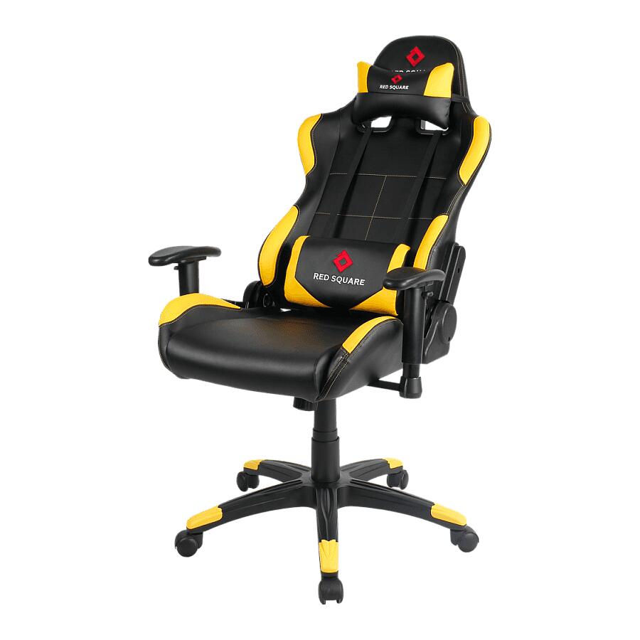 Игровое кресло Red Square Pro Sandy Yellow, искусственная кожа, черный/желтый - фото 2