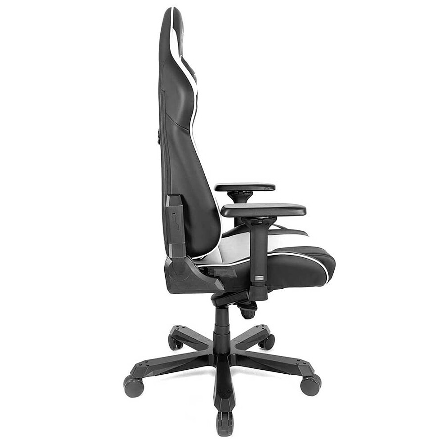 Игровое кресло DXRacer King OH/KS99/NW, черный/белый, искусственная кожа - фото 4