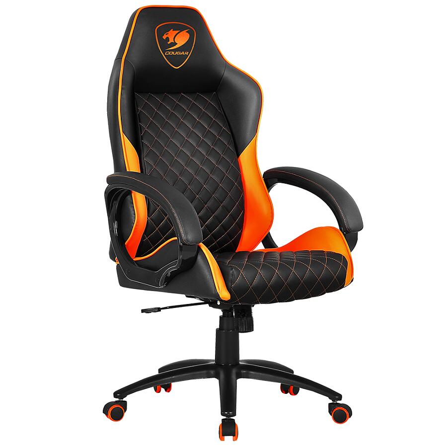 Игровое кресло COUGAR Fusion Orange, искусственная кожа, черный/оранжевый - фото 1