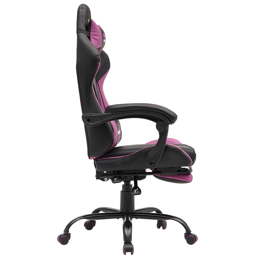 Игровое кресло VMMGame Throne Purple, искусственная кожа, черный/фиолетовый - фото 3