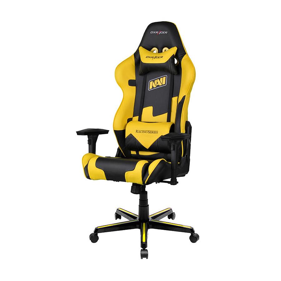 Игровое кресло DXRacer Special Edition OH/RE21/NY/NAVI, черный/желтый, искусственная кожа - фото 1