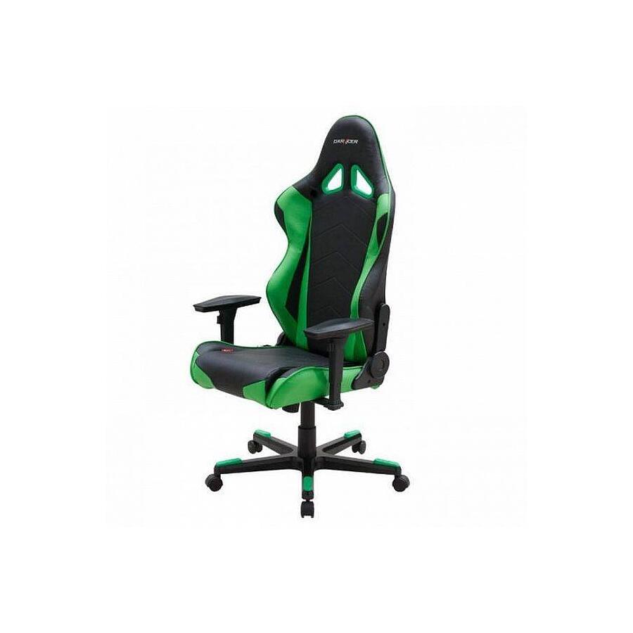 Игровое кресло DXRacer Racing OH/RF0/NE, черный/зеленый, Экокожа - фото 1
