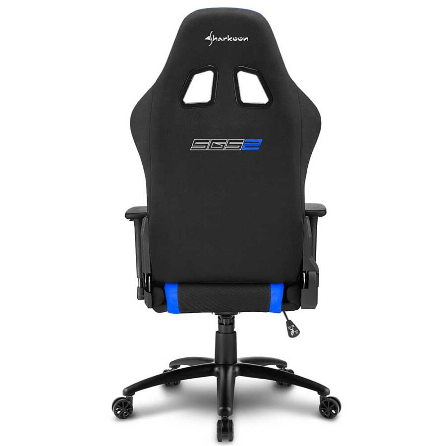 Игровое кресло Sharkoon Shark SKILLER SGS2 Blue, ткань, черный/синий - фото 6