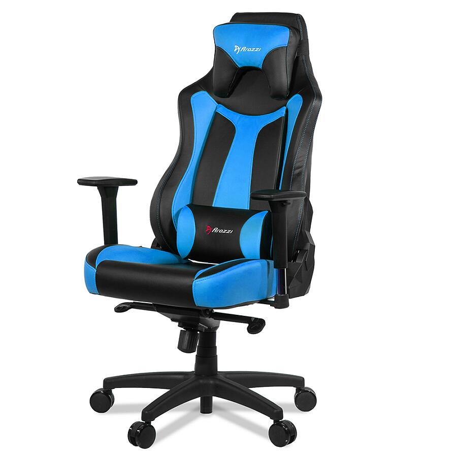 Игровое кресло Arozzi Vernazza Blue, искусственная кожа, черный/синий - фото 1