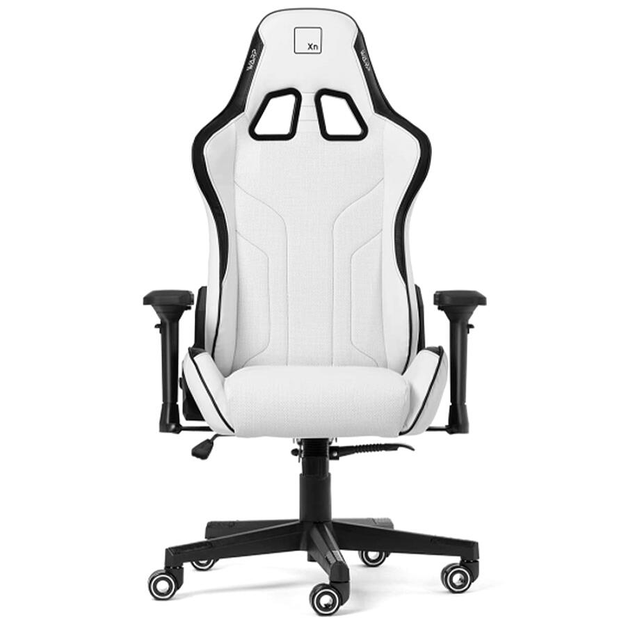 Игровое кресло WARP XN White/Black, искусственная кожа, белый/черный - фото 2