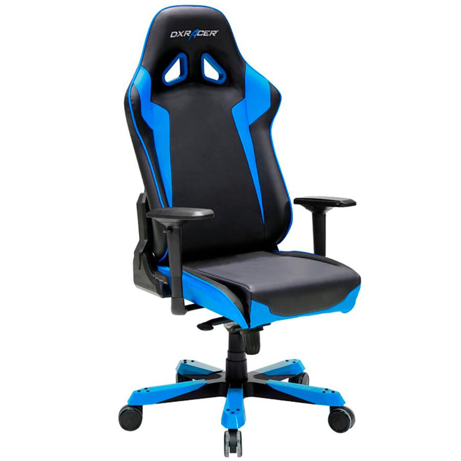 Игровое кресло DXRacer Sentinel OH/SJ00/NB, черный/синий, Экокожа - фото 3