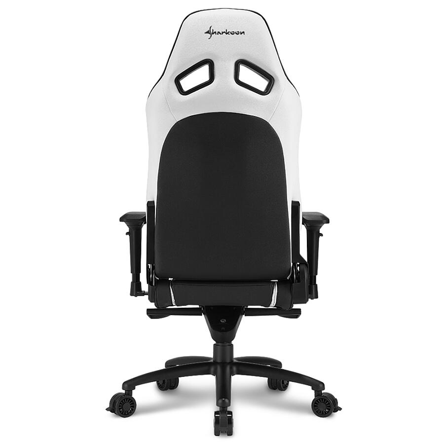 Игровое кресло Sharkoon Shark SKILLER SGS3 White, искусственная кожа, черный/белый - фото 6