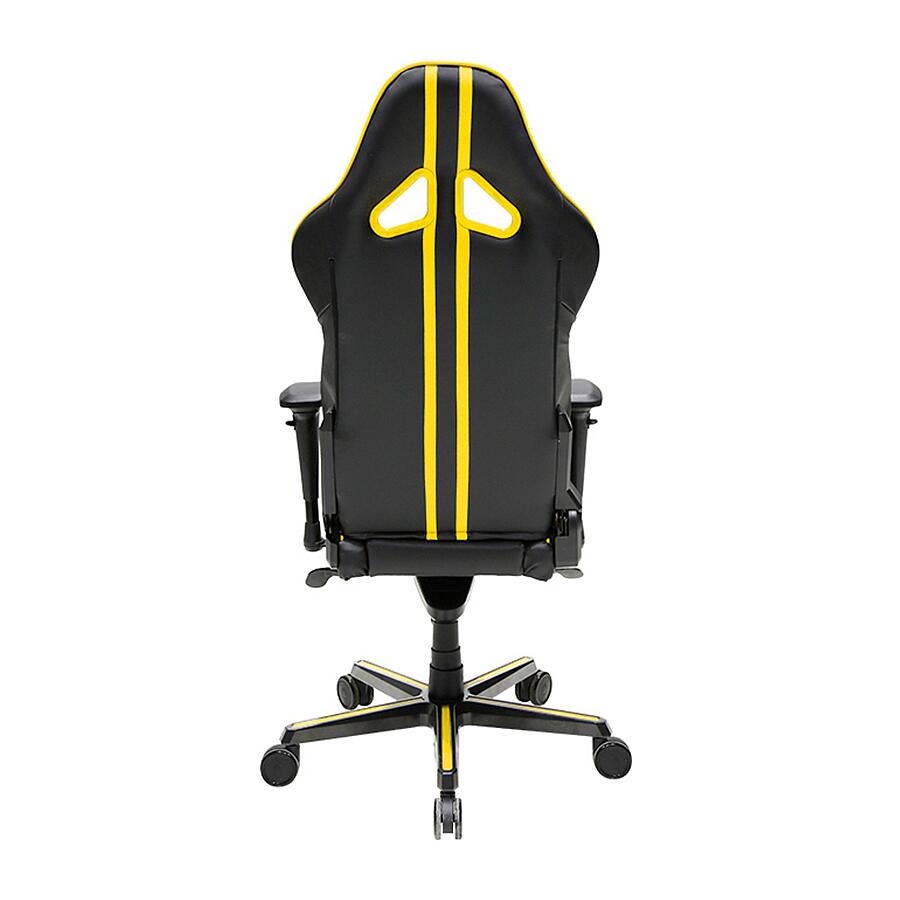 Игровое кресло DXRacer Racing OH/RV131/NY, черный/желтый, Экокожа - фото 4