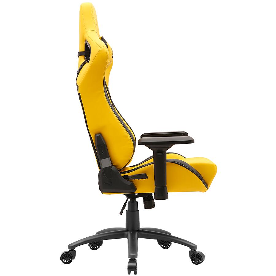 Игровое кресло VMMGame Maroon Yellow, искусственная кожа, желтый - фото 3