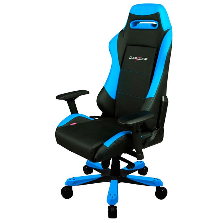 Игровое кресло DXRacer Iron OH/IS11/NB, черный/синий,  Экокожа - фото 3