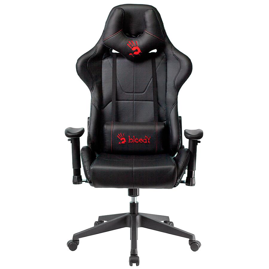 Игровое кресло A4Tech Bloody GC-500, искусственная кожа, черный - фото 2