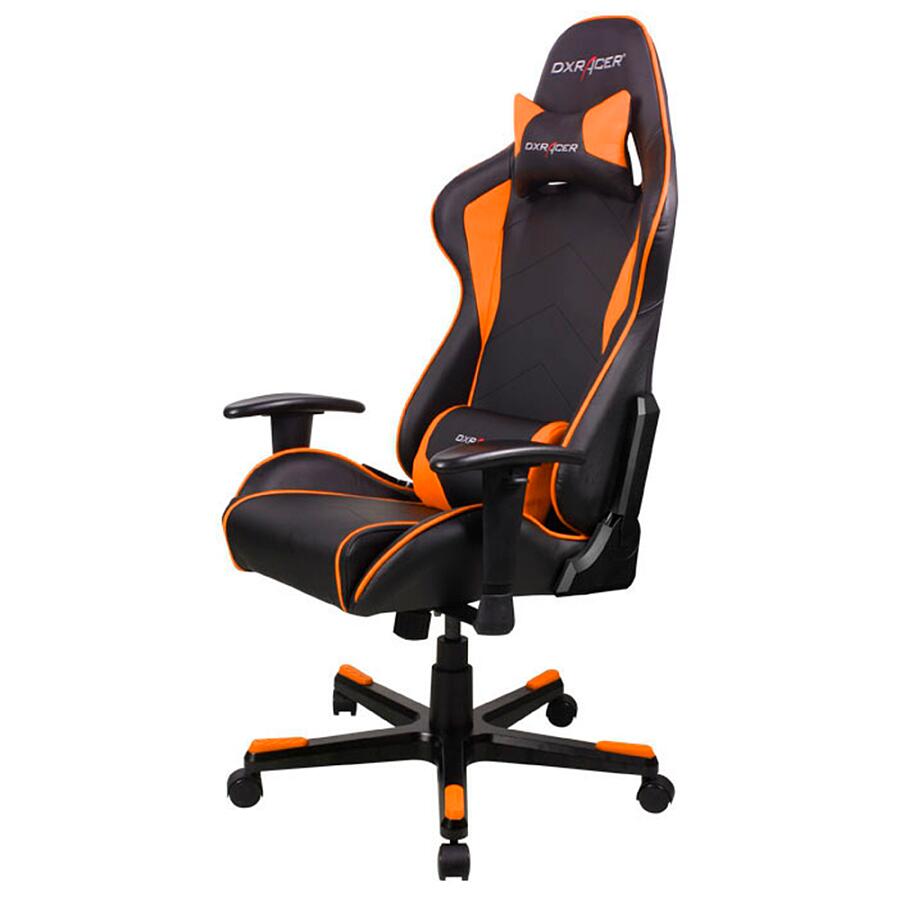 Игровое кресло DXRacer Formula OH/FE08/NO, черный/оранжевый, Экокожа - фото 2