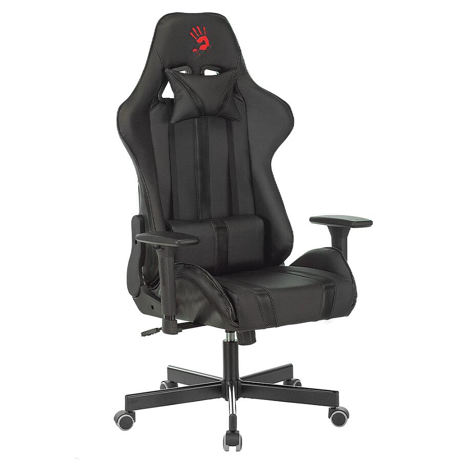 Игровое кресло A4Tech Bloody GC-600, искусственная кожа, черный - фото 1