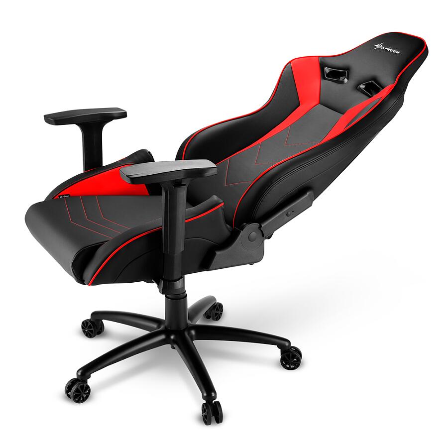 Игровое кресло Sharkoon ELBRUS 3 Red, искусственная кожа, черный/красный - фото 5