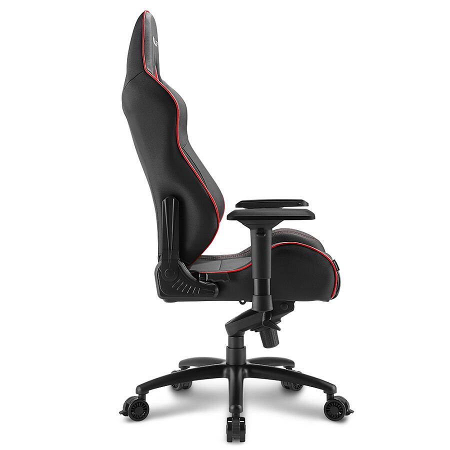 Игровое кресло Sharkoon Shark SKILLER SGS3 Red, искусственная кожа, черный/красный - фото 4