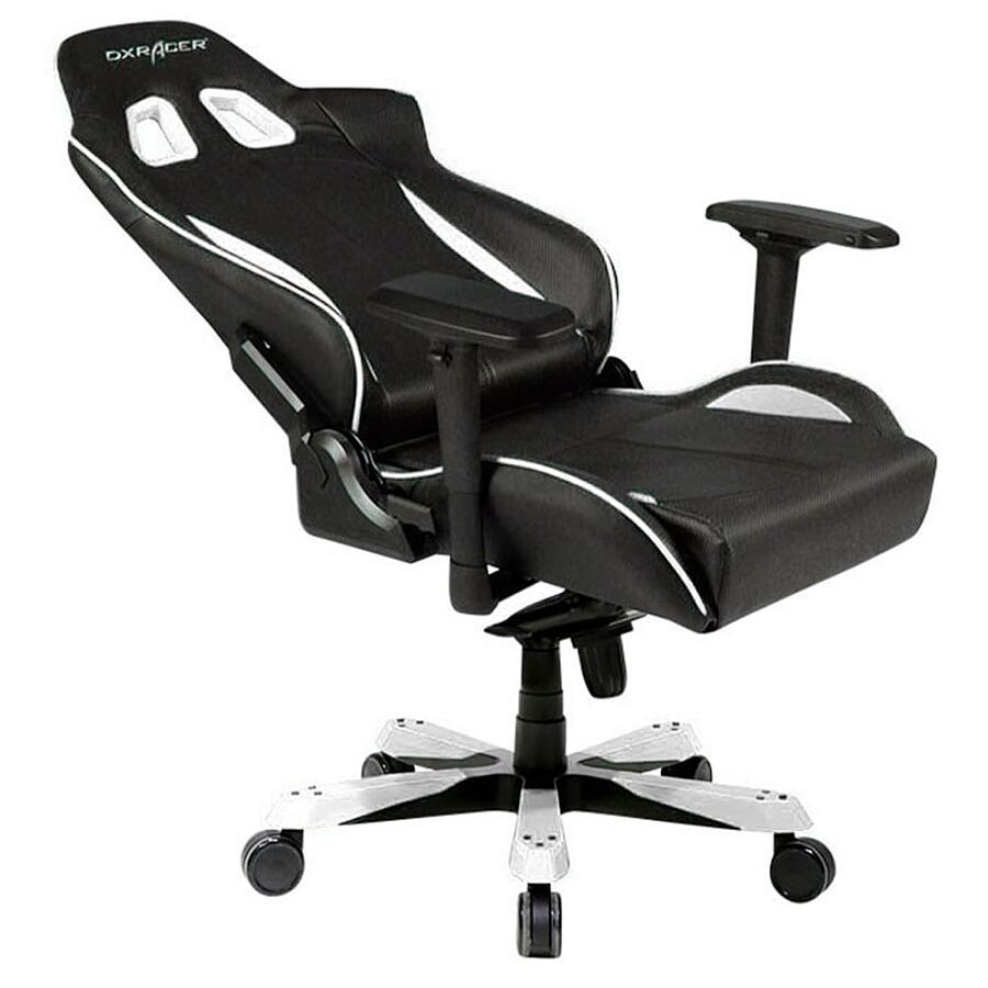 Игровое кресло DXRacer King OH/KS57/NW, черный/белый, искусственная кожа - фото 5