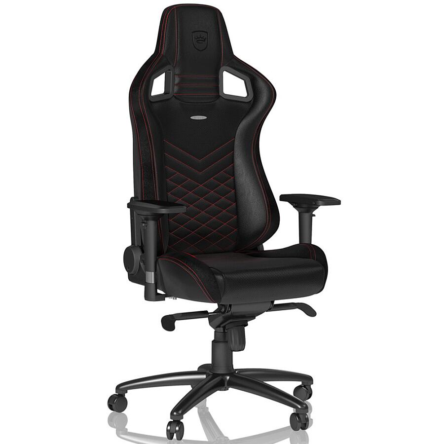 Игровое кресло Noblechairs EPIC Black/Red, искусственная кожа, черный/красный - фото 2