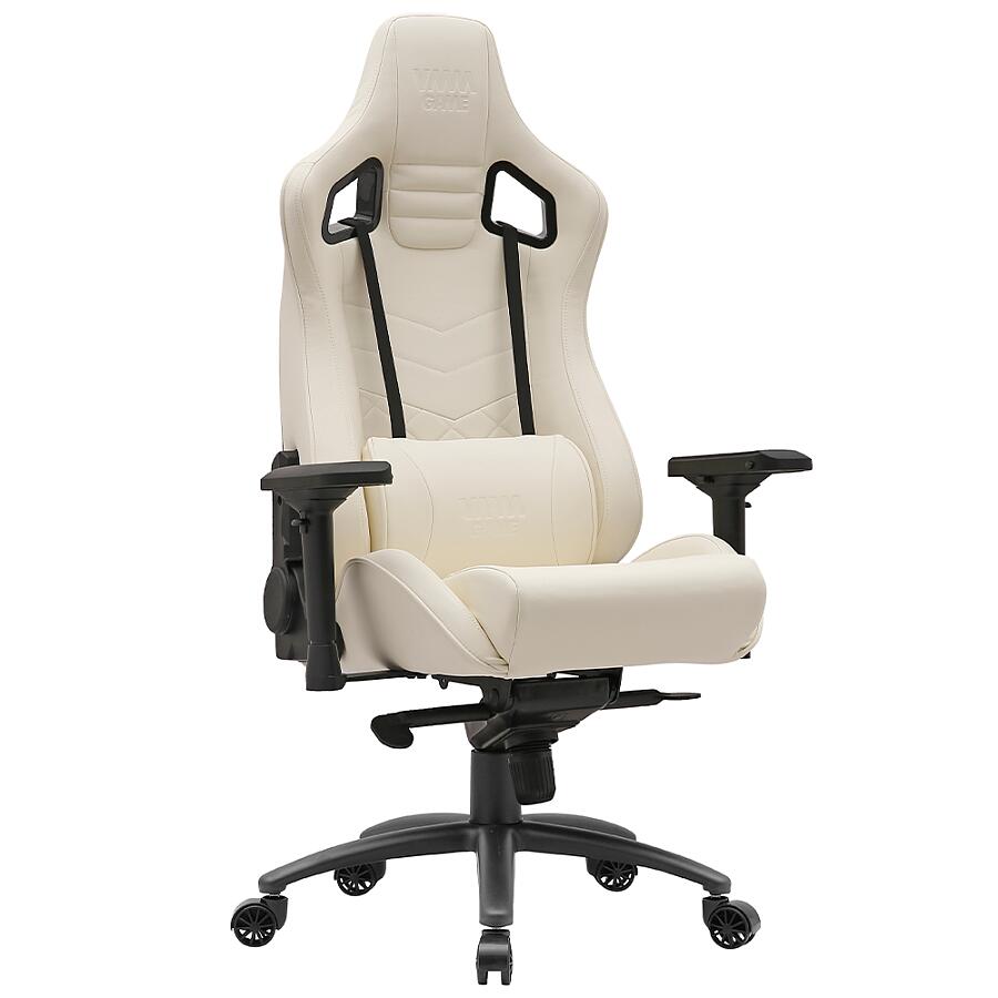 Игровое кресло VMMGame Rich White, искусственная кожа, белый - фото 1