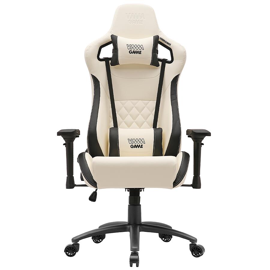 Игровое кресло VMMGame Maroon Beige, искусственная кожа, белый - фото 2