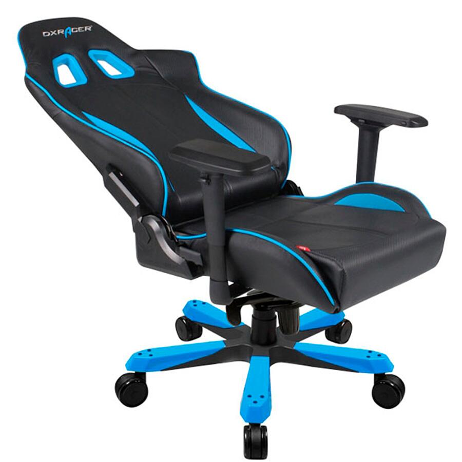 Игровое кресло DXRacer King OH/KS57/NB, черный/синий, искусственная кожа - фото 2