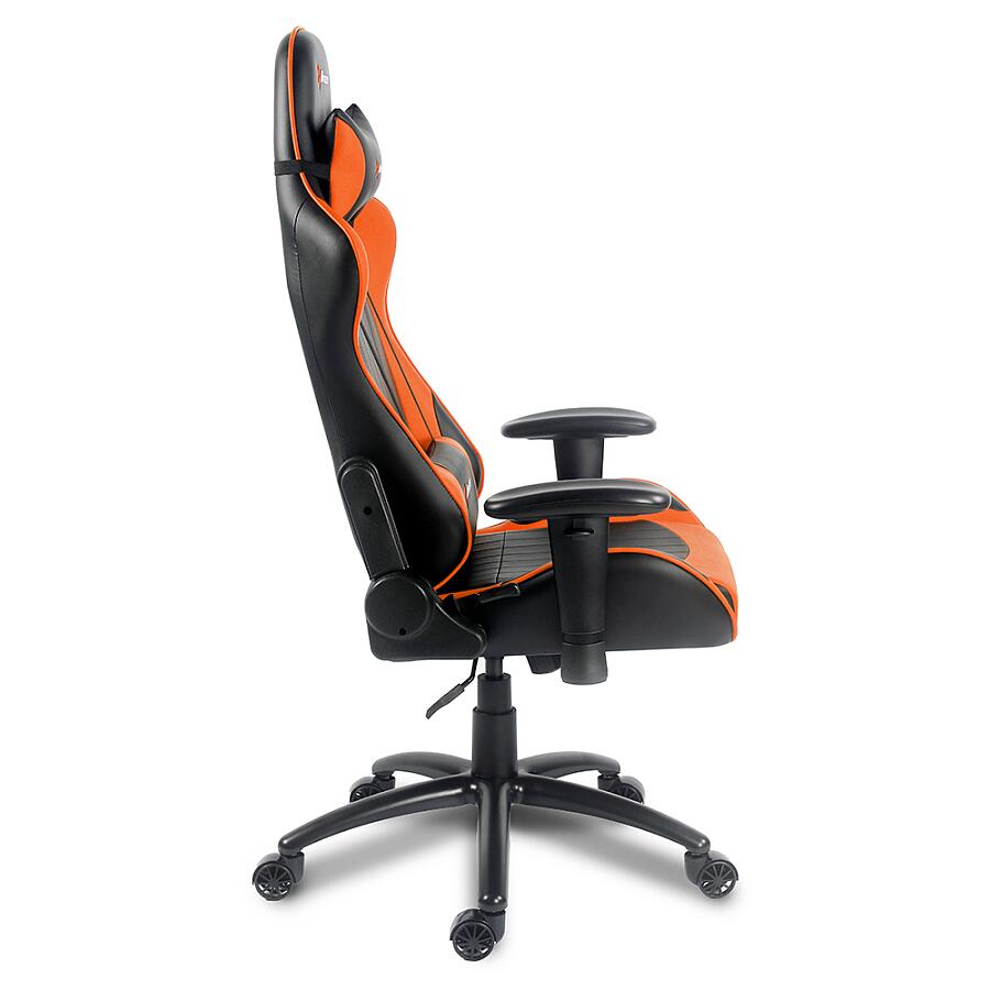 Игровое кресло Arozzi Verona Orange, искусственная кожа, черный/оранжевый - фото 4
