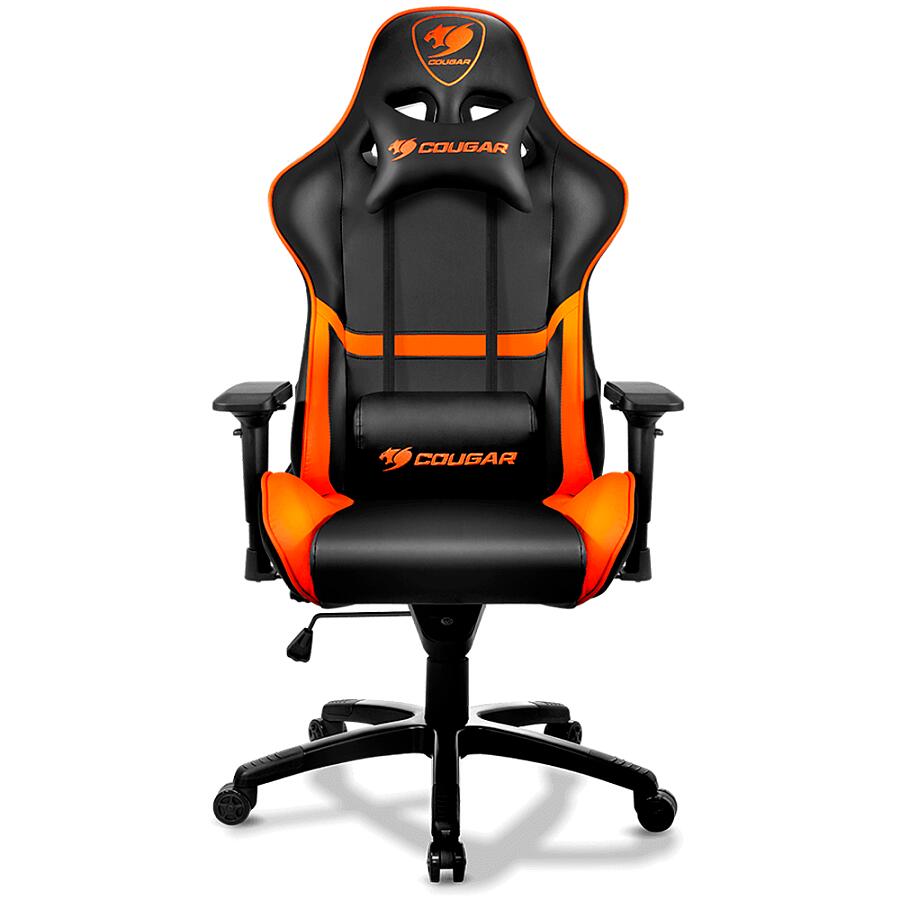 Игровое кресло COUGAR Armor Orange, искусственная кожа, черный/оранжевый - фото 1