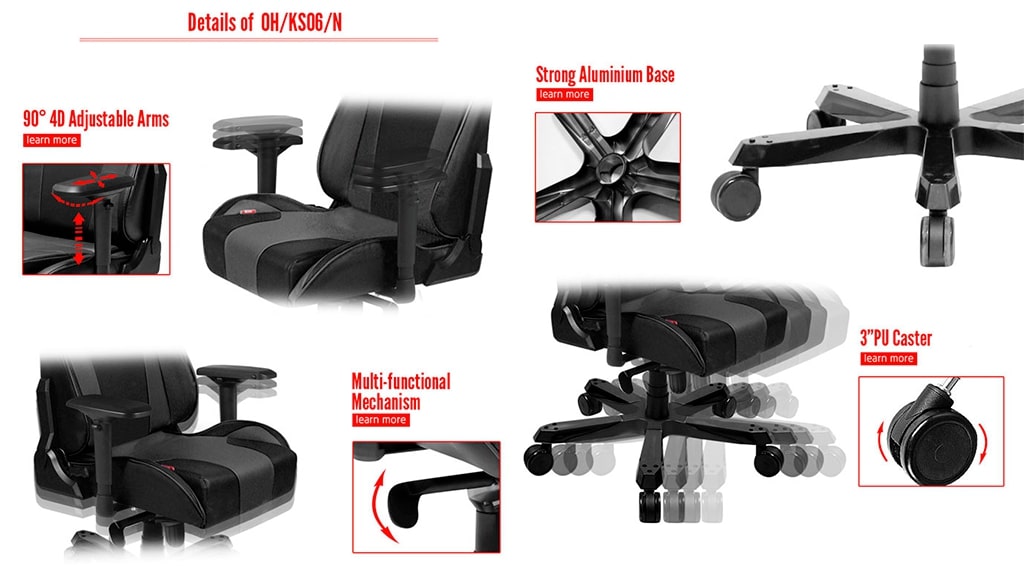 Что подарить геймеру: Кресло для геймера DXRACER OH/KS06/N