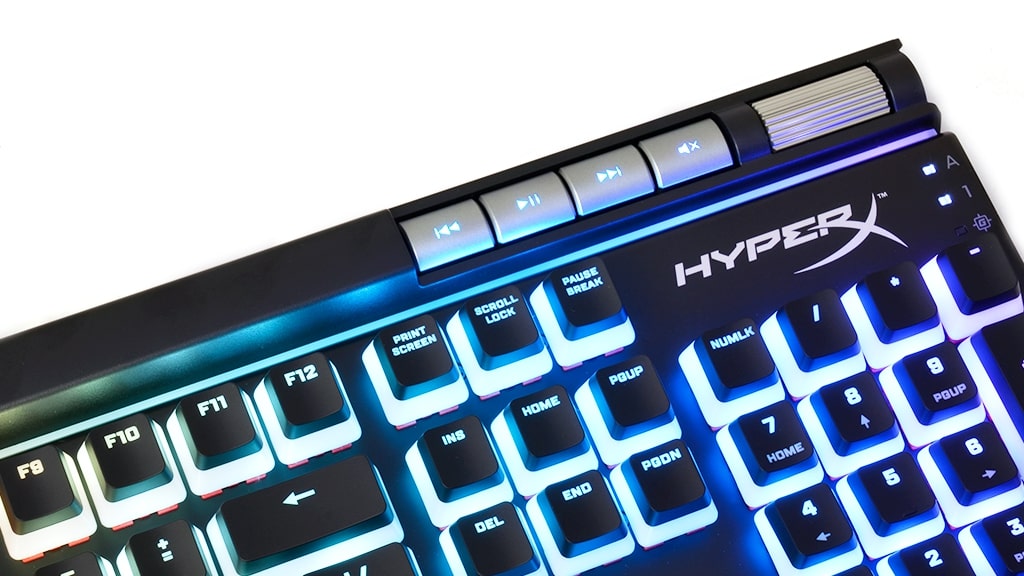Выделенные мультимедийные клавиши HyperX Alloy Elite 2