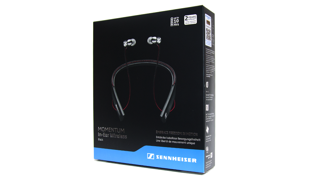 Распаковка и комплектация Sennheiser Momentum In-Ear Wireless Black (M2 IEBT): Коробка
