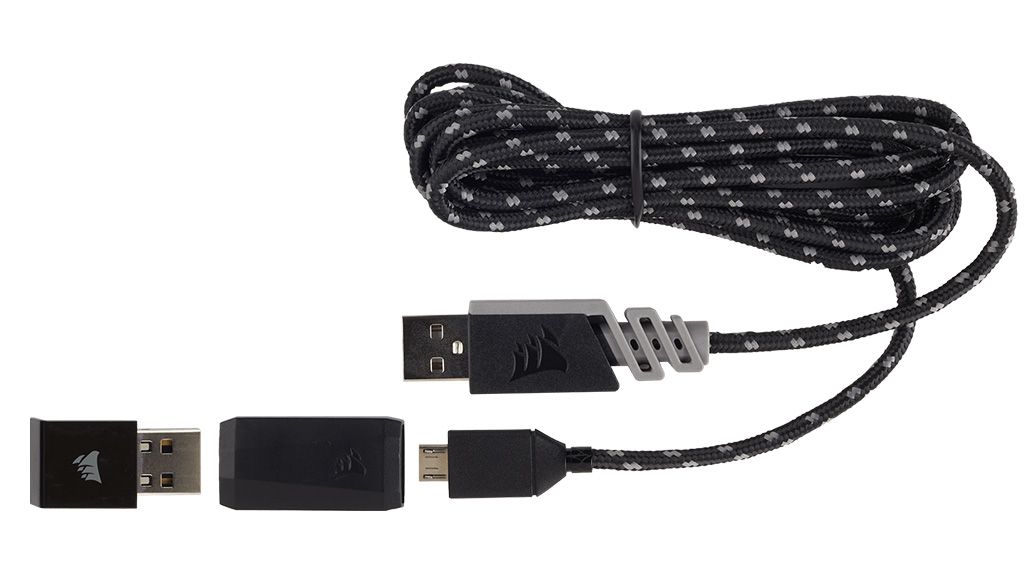 Заключение обзора Corsair Dark Core RGB Wireless: USB-коннектор