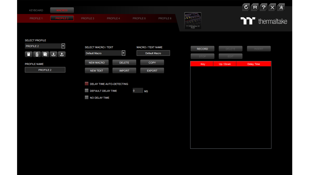 Программное обеспечение Tt eSports TT Premium X1 RGB Cherry MX Speed