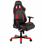 Игровое кресло DXRacer King OH/KS57/NR, черный/красный, искусственная кожа