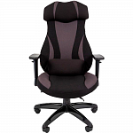 Игровое кресло Chairman Game 14 Black/Grey, ткань, черный/серый