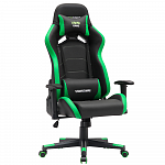 Игровое кресло VMMGame Astral Green, искусственная кожа, черный/зеленый